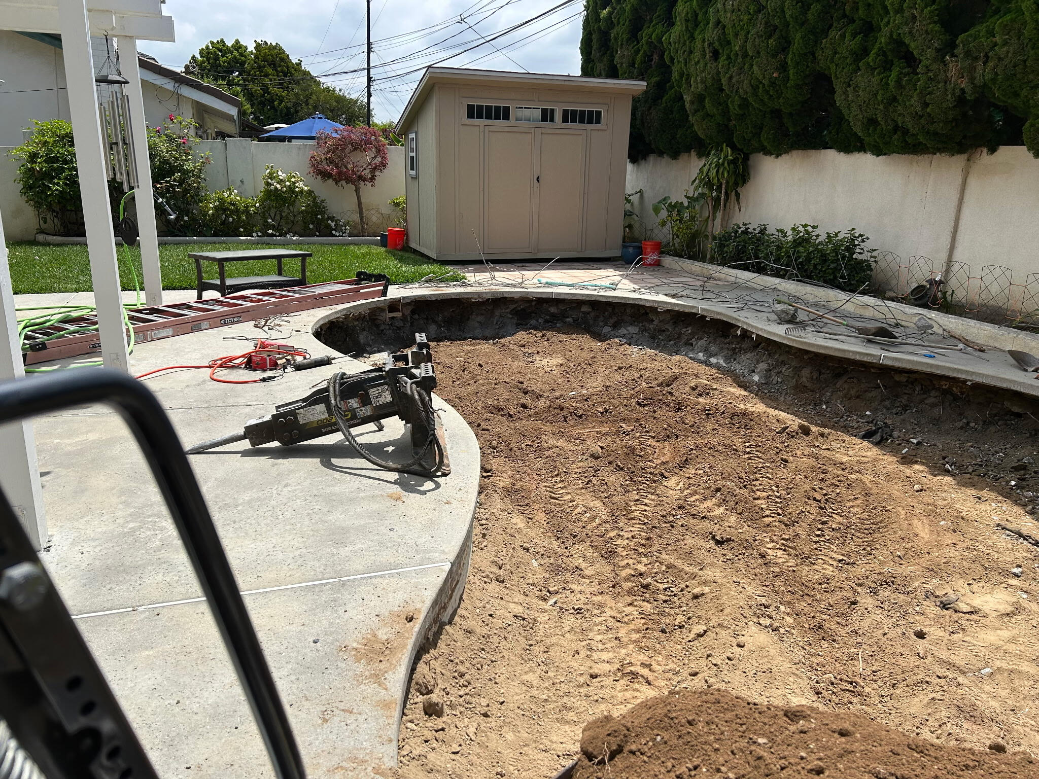 Backyard Pool Demo 6